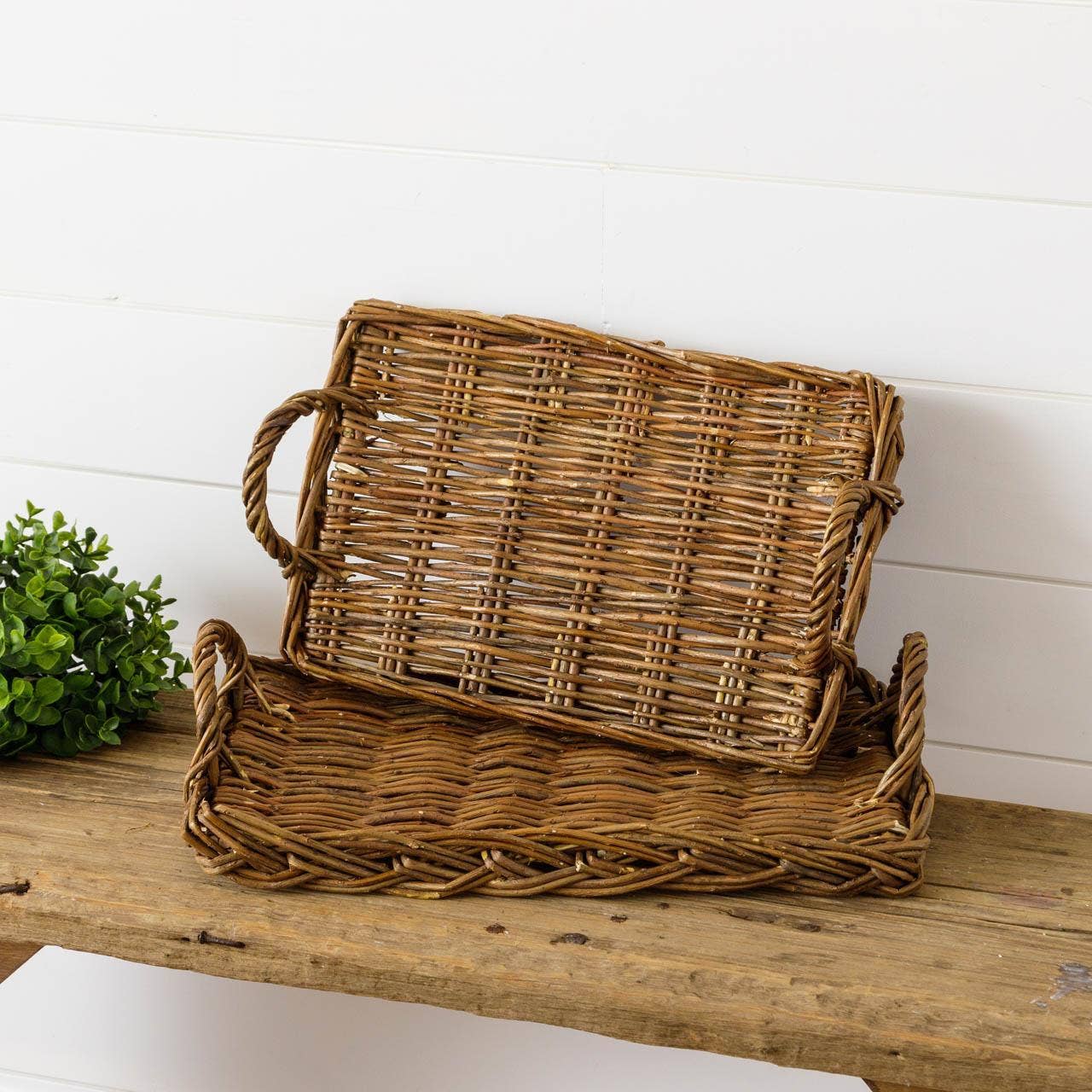 Wicker Basket Tray
