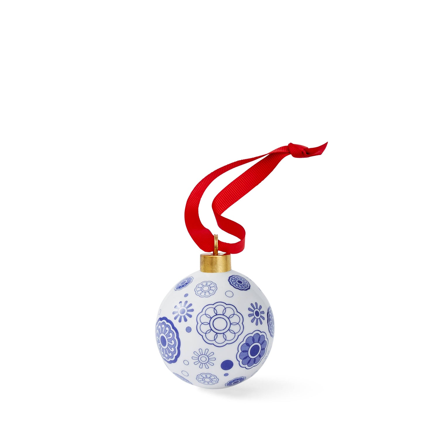 Blue Italian Christmas Bauble - Spokes