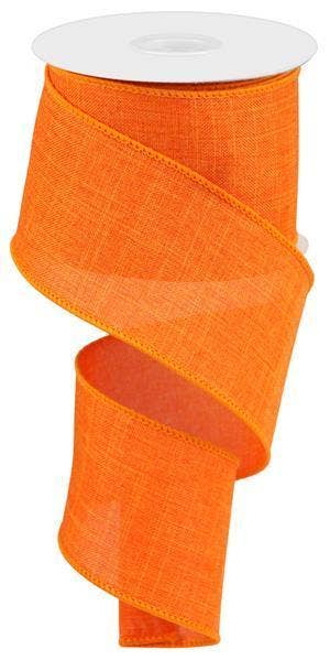 2.5"X10YD NEW ORANGE ROYAL BURLAP - RG1279HW