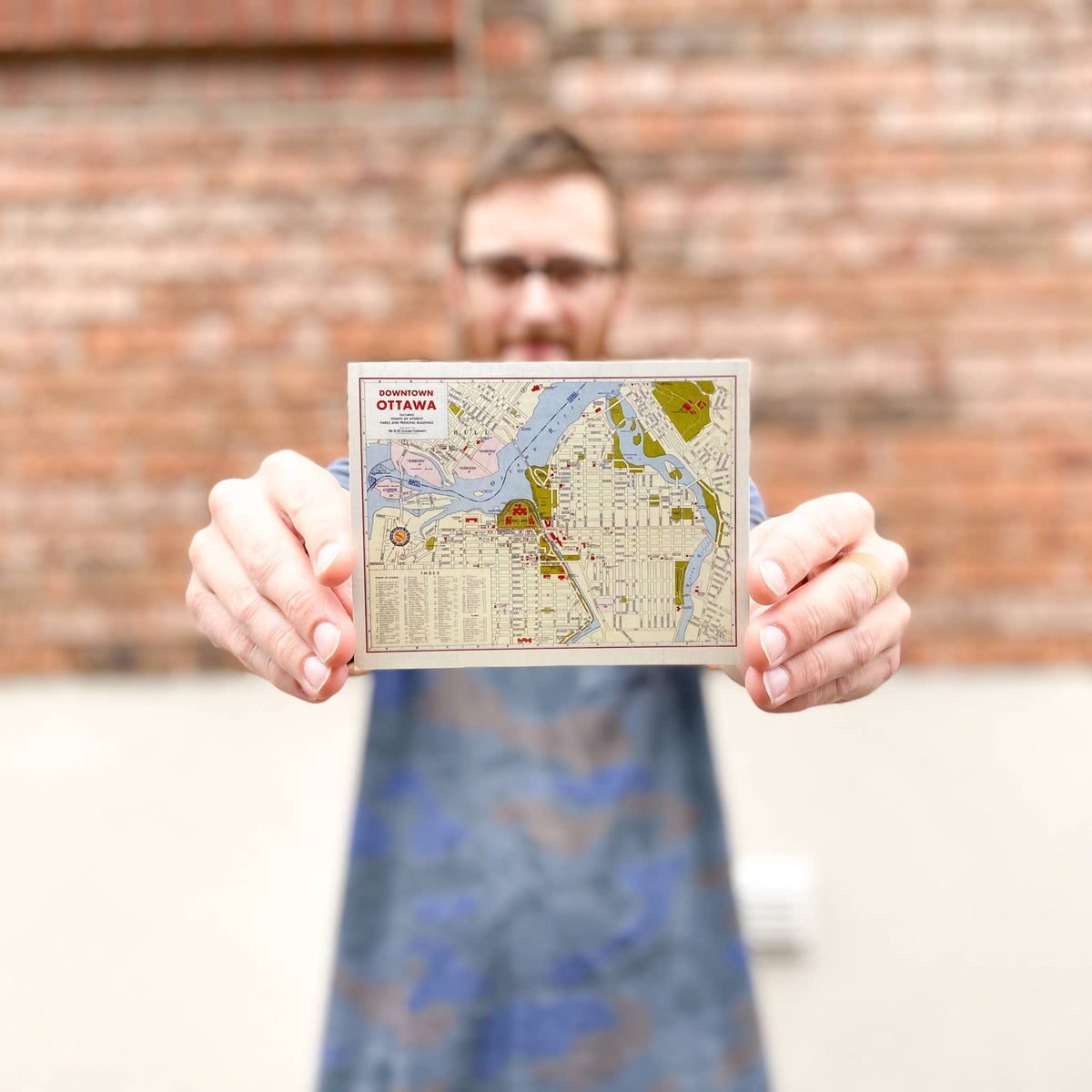 Custom Map Postcard
