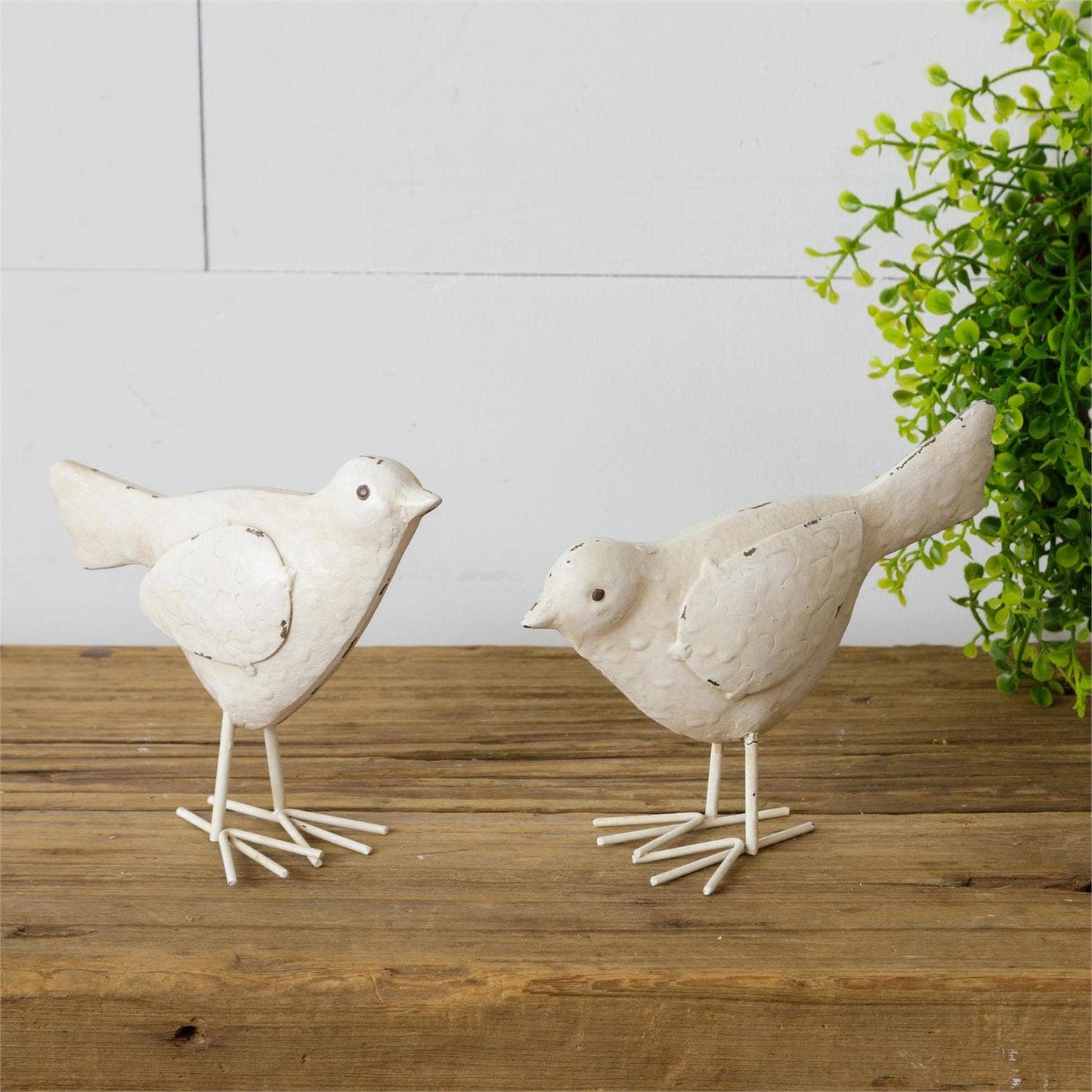Bird - Standing, Distressed White