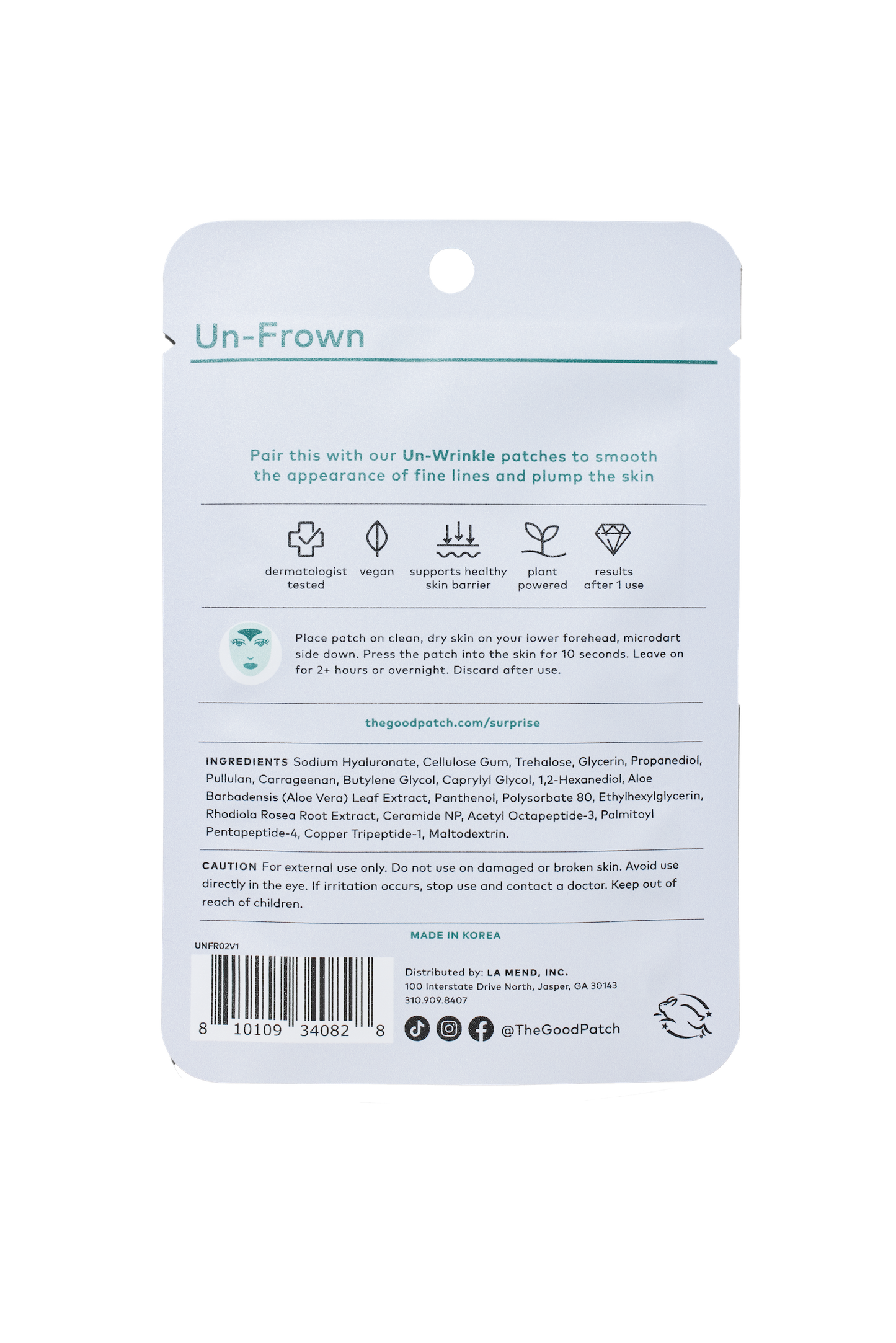 Un-Frown Wrinkle Microdart Patches