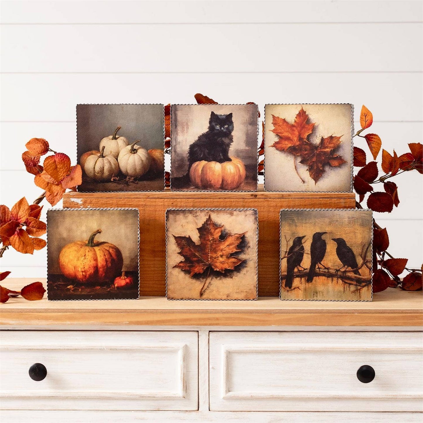 Fall Still Life Shelf Setters (Pk/06 Ast)