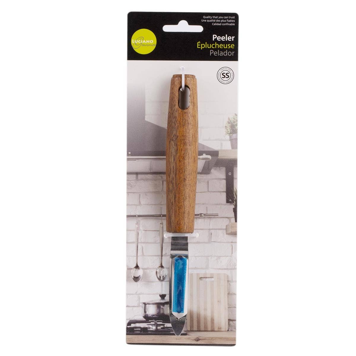 L.Gourmet SS Kitchen Utensil with Acacia Wood Handle