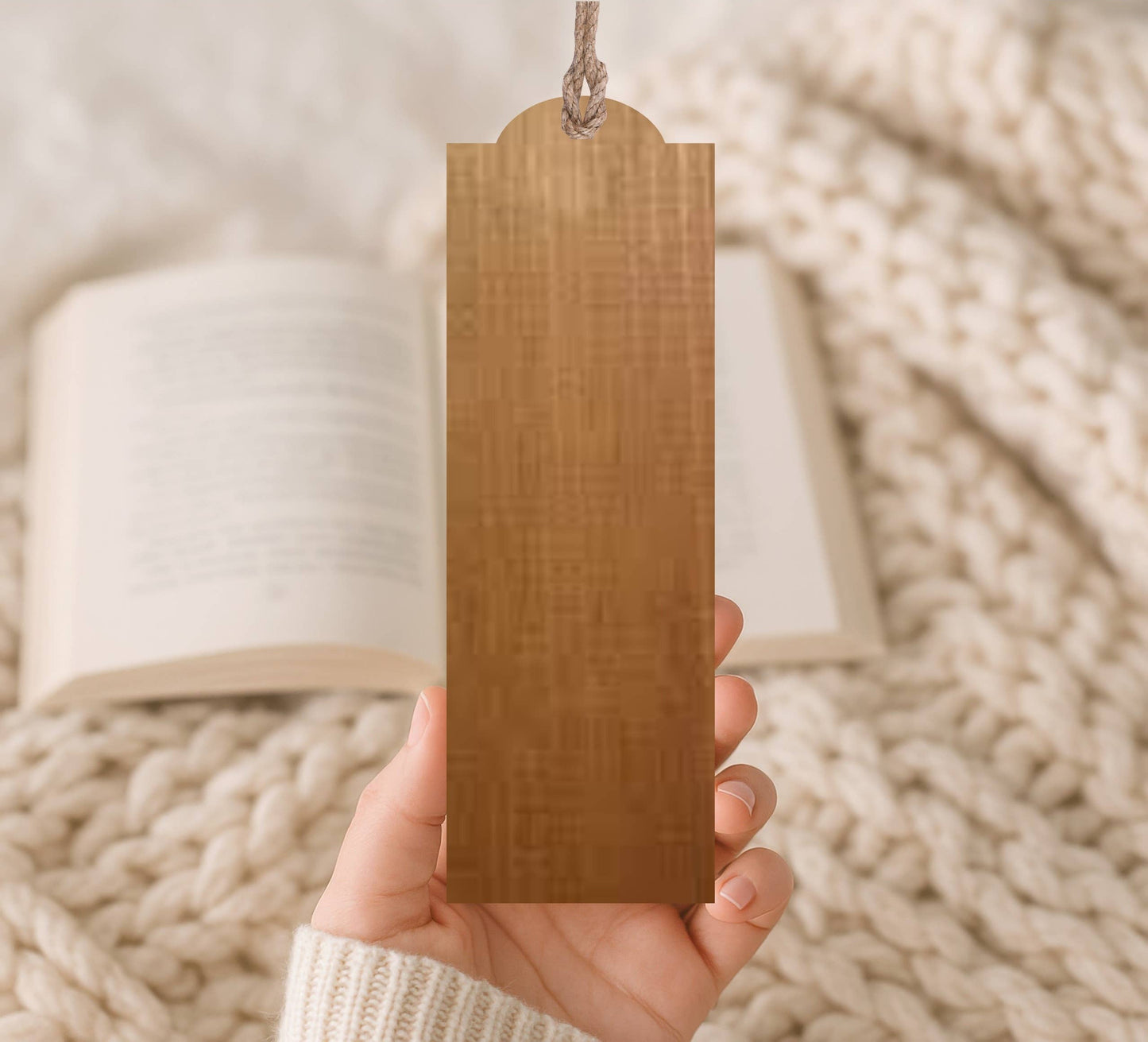 Wood Bookmark Jesus Sheep