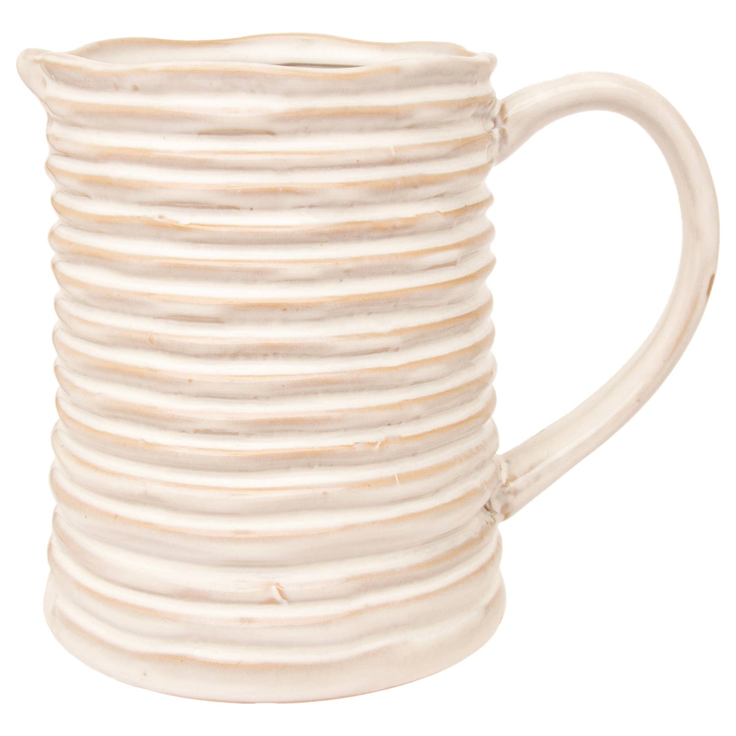 Rope Stoneware Stoneware Pitcher 6 Cups