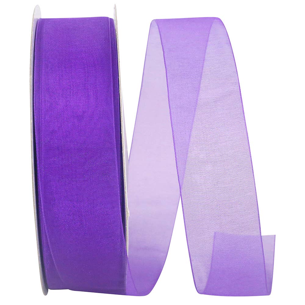 Chiffon Mono Sheer, Purple, 1-1/2 In, 100 Yards