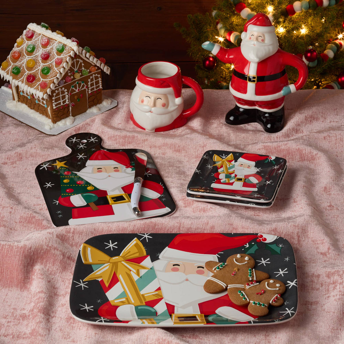 Christmas Whimsy Santa 3-D Mug 18 oz.