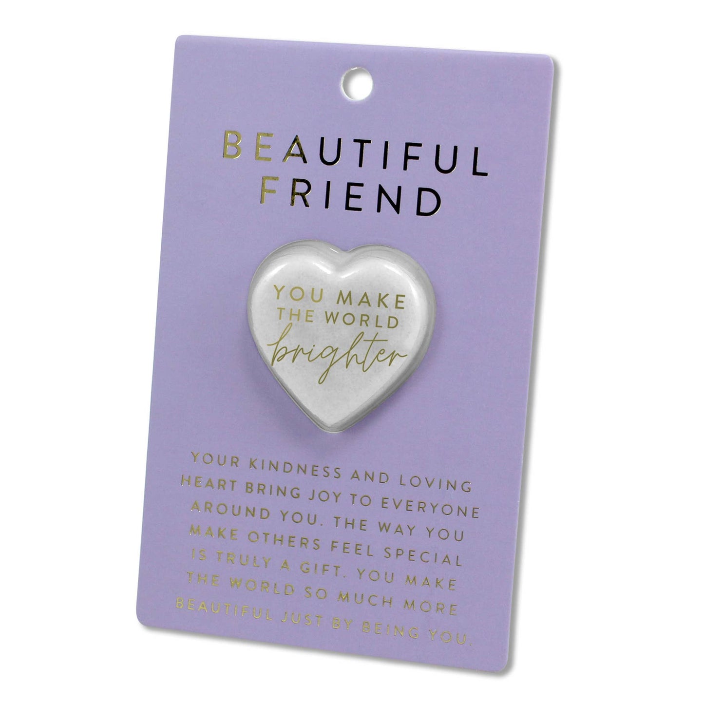 LCP-Kindness Heart Stone Card You Make The World