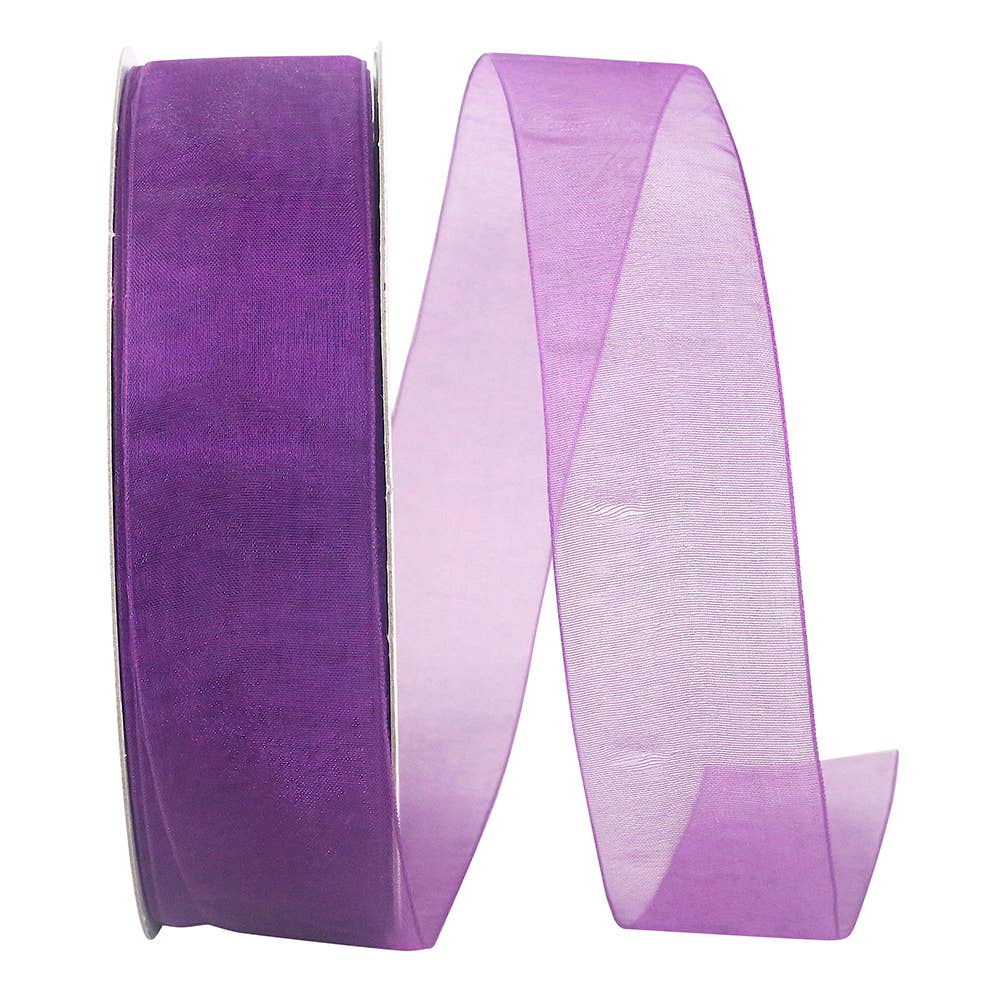 Chiffon Mono Sheer, Eggplant, 1-1/2 In, 100 Yards