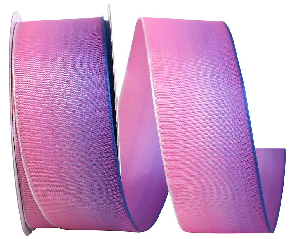 Taffeta Ombre Wired Edge, Purple/pink, 1-1/2 In, 25 Yards