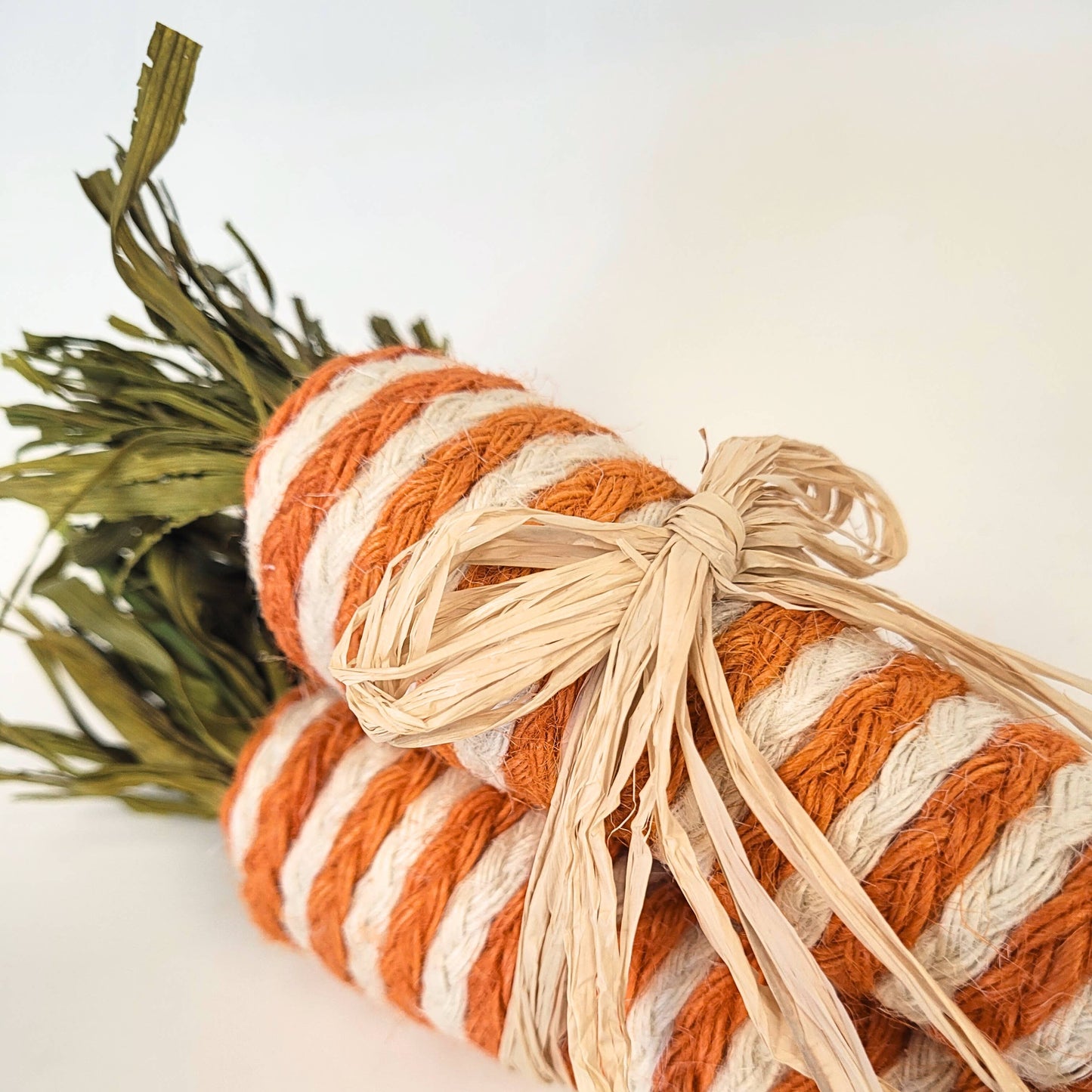 Easter Striped Braided Carrot Bundle of 3 - 8"