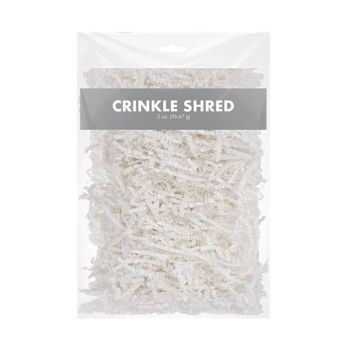 Crinkle Cut Paper Shred - White