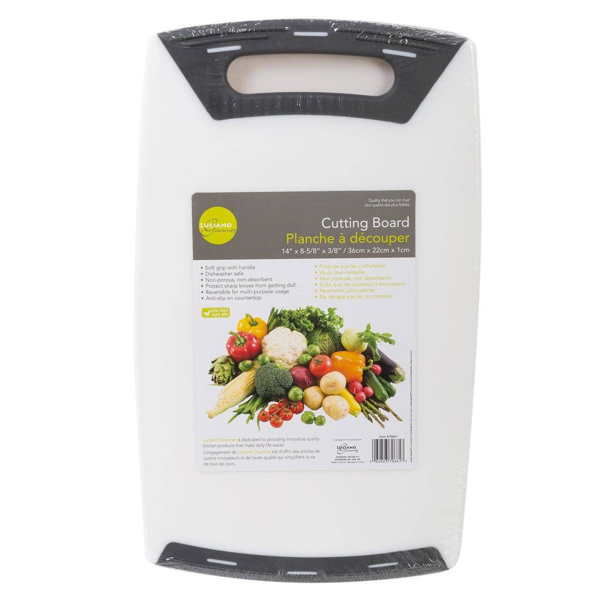 L.Gourmet Cutting Board, 14.5"x9.8"shrink wrap