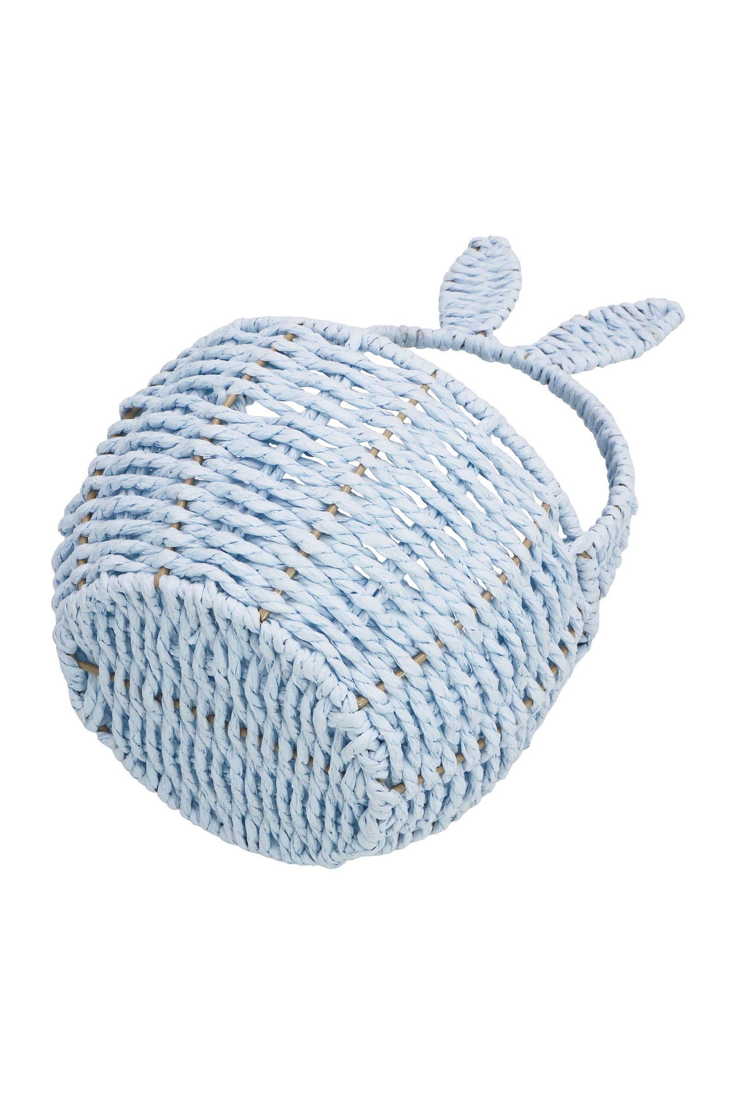 Pastel Bunny Ear Straw Woven Easter Basket
