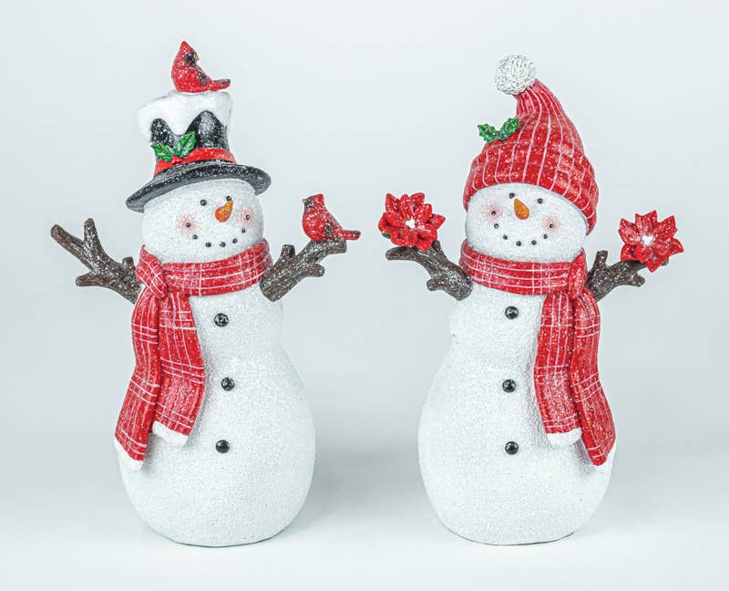 WINTER RESIN SNOWMAN 2 ASSORTED