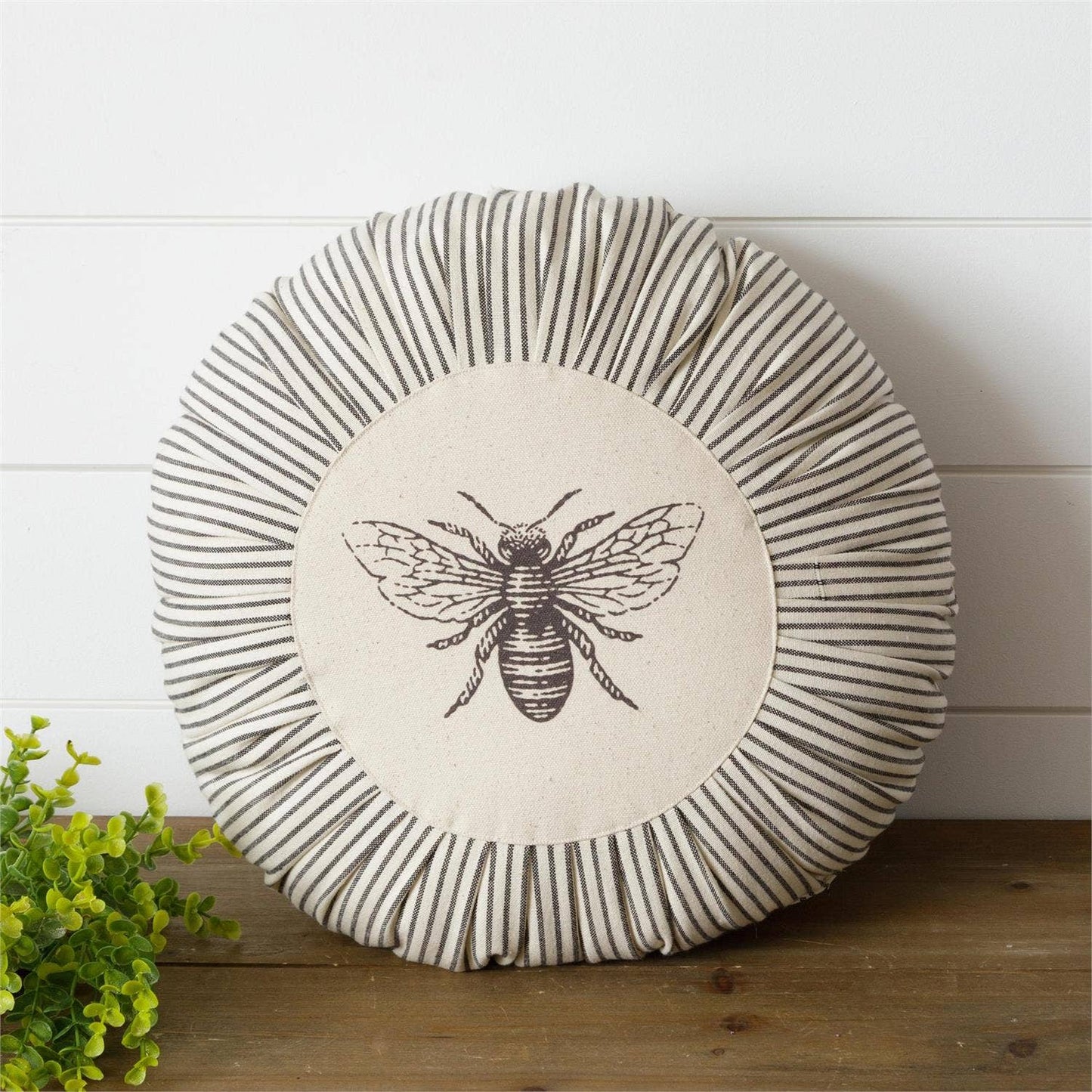 Round Pleated Pillow - Bee (PC)