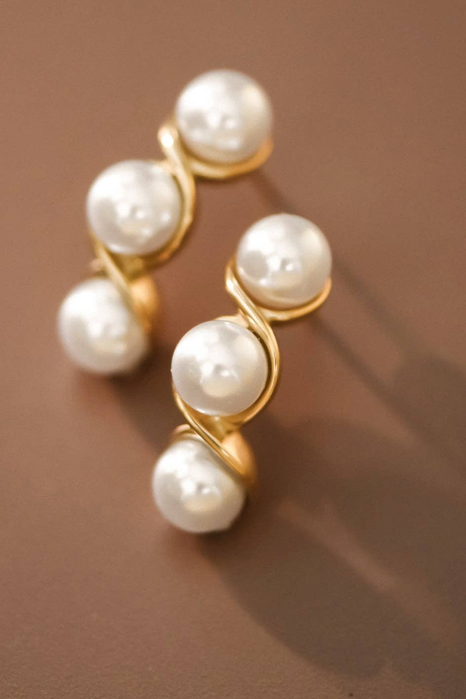 18K Gold PVD Plated Waterproof Stainless Steel Stud Earrings - 7093