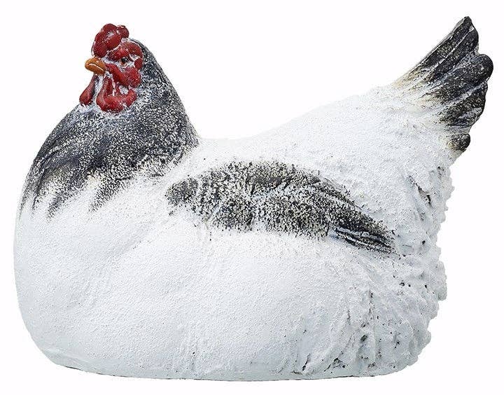 Black & White Rooster or Chicken Figure - 9"