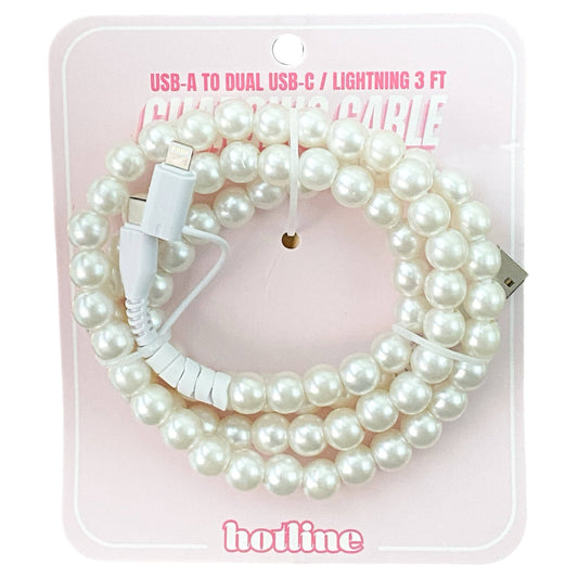Charging Cable - Pearls - Christmas Gift
