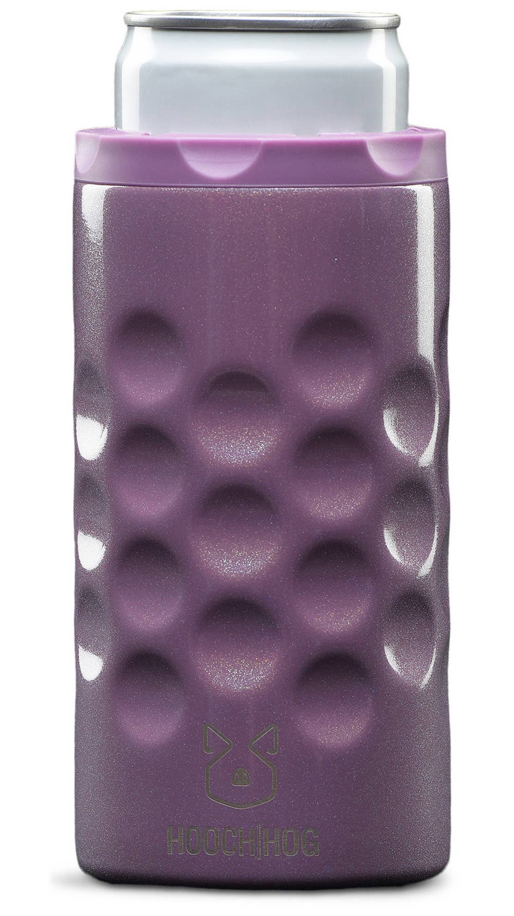 The Skinny Can Cooler [Purple Glitter]