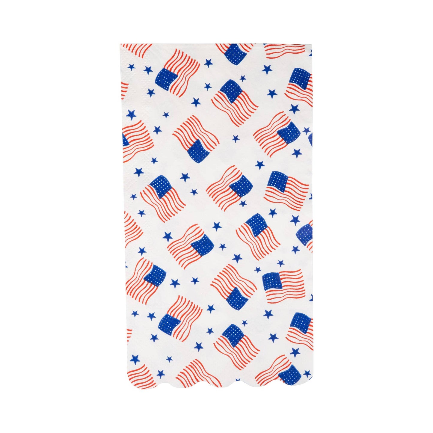 PLNP1034 - Scattered Flag Scallop Guest Napkin (24ct)