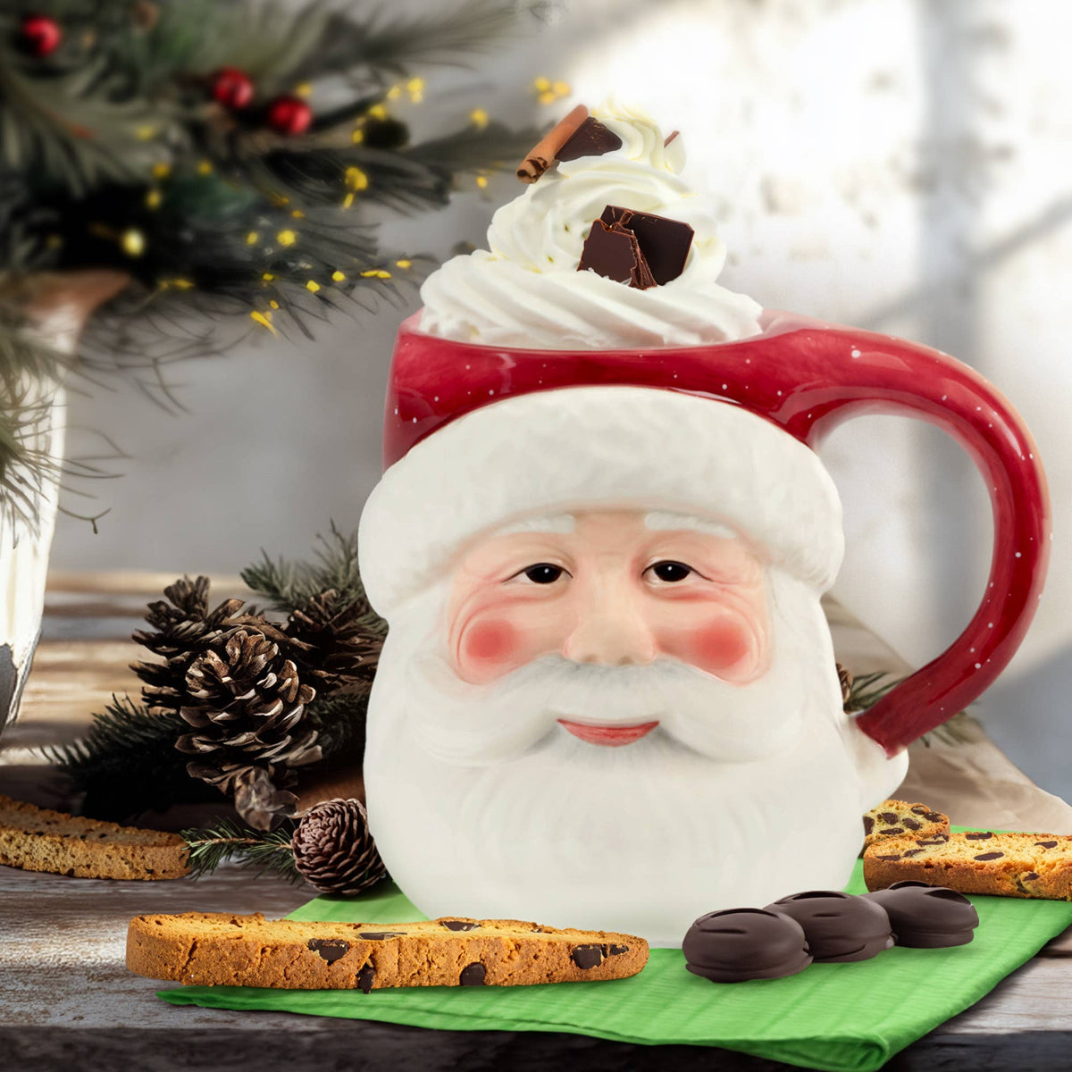 Santa's Secret Christmas 3-D Mug - Santa