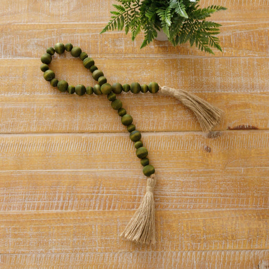 Olive Green Farmhouse Bead