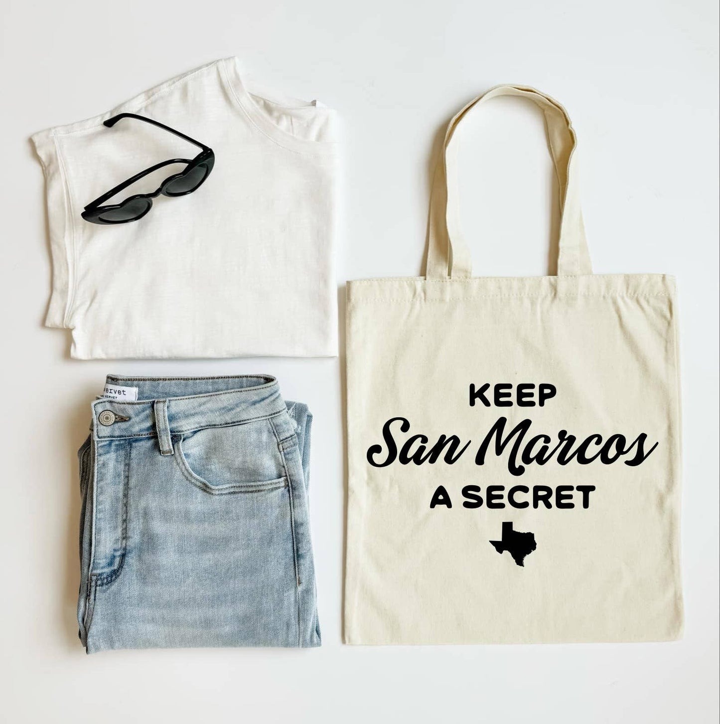 Keep Your City a Secret Tote Custom Local Gift Bag
