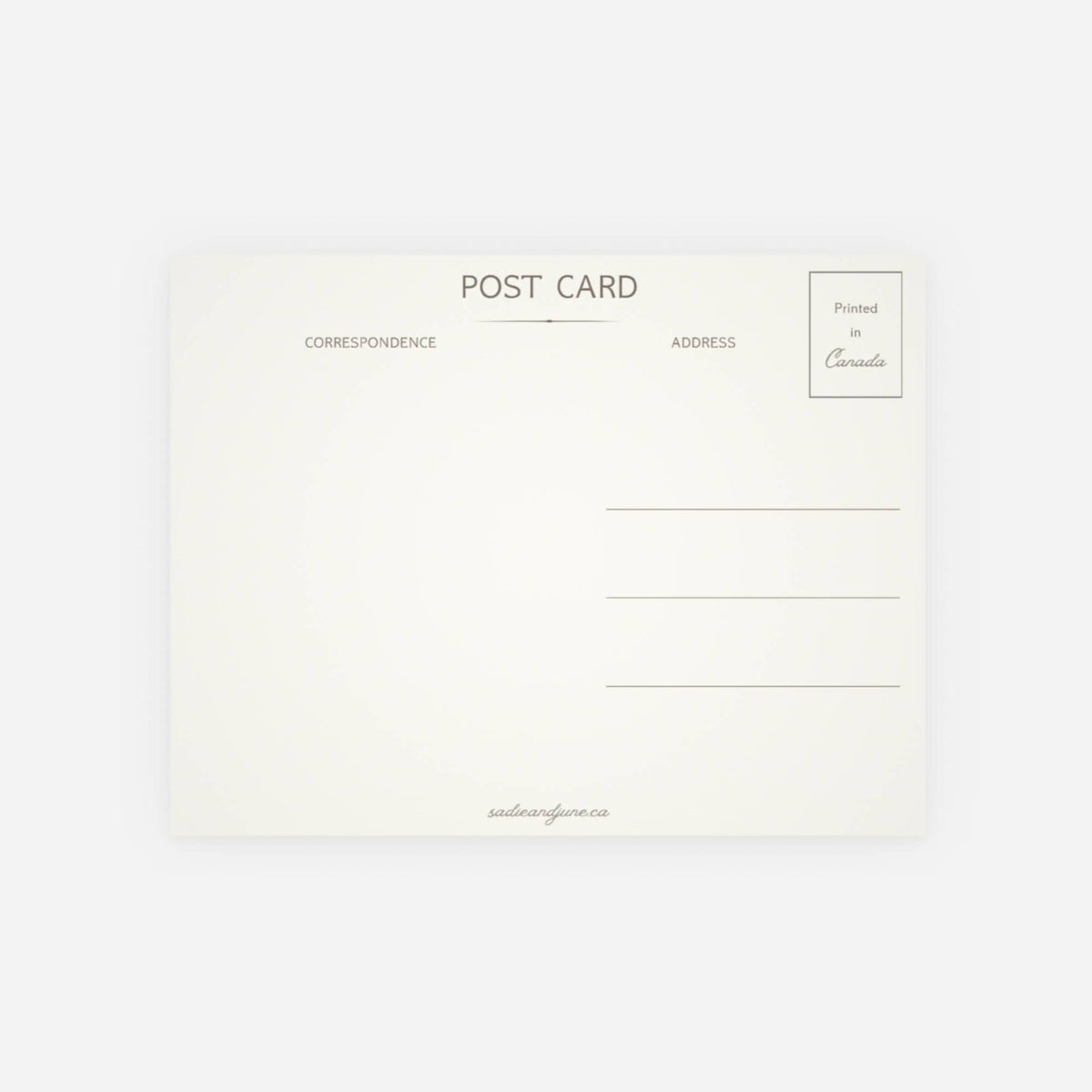 Custom Map Postcard