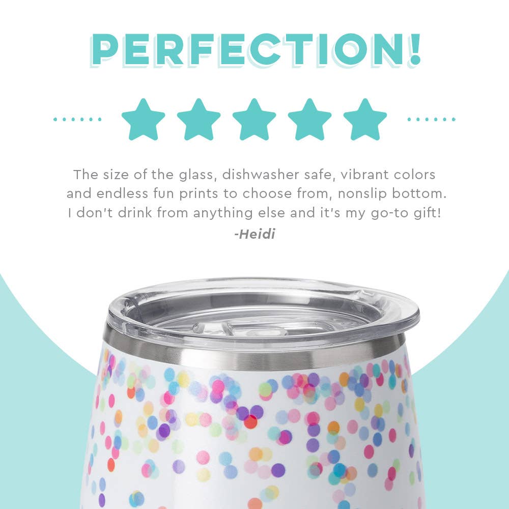 Confetti Stemless Wine Cup (14oz)