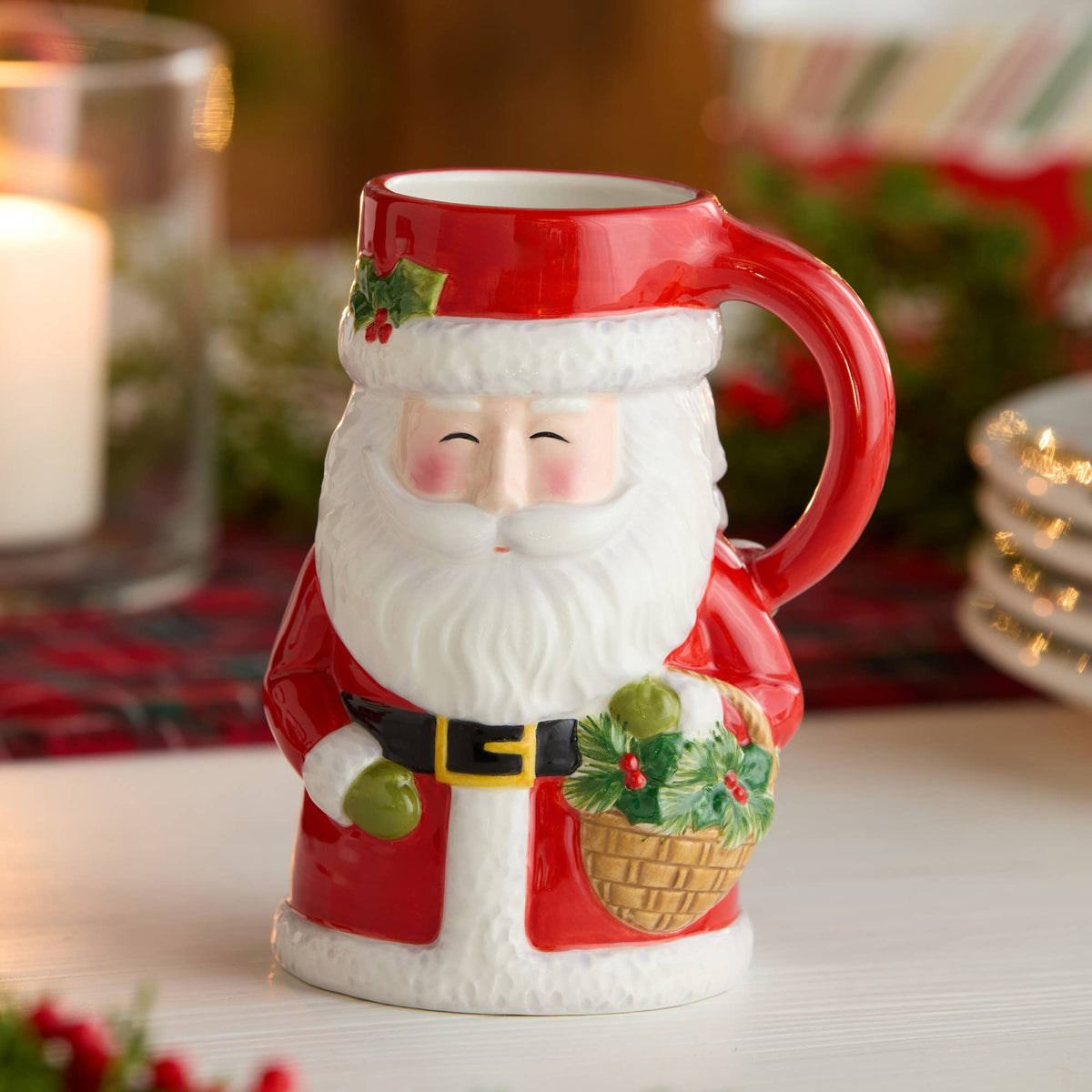 Santa Delight 3-D Santa Mug 18 oz.
