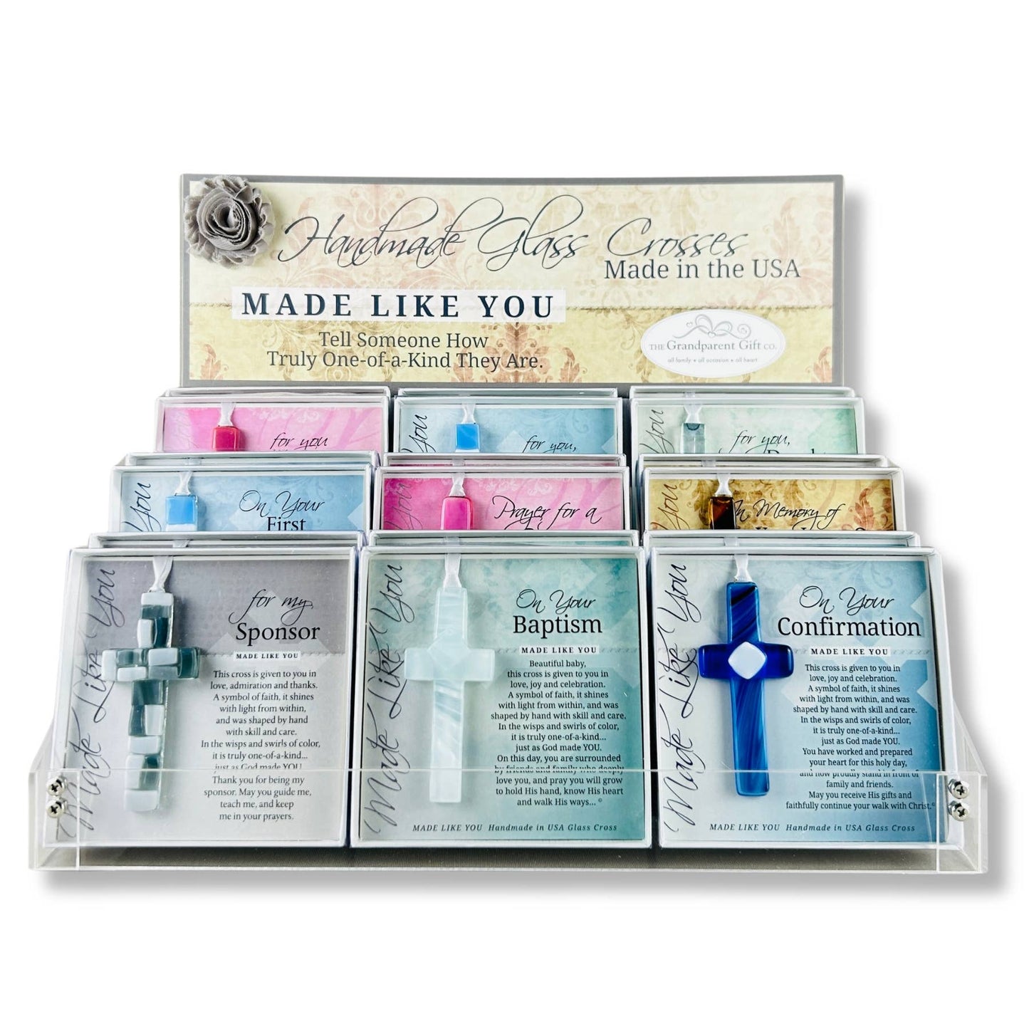 Made Like You Cross Retail Counter Display Unit 7055