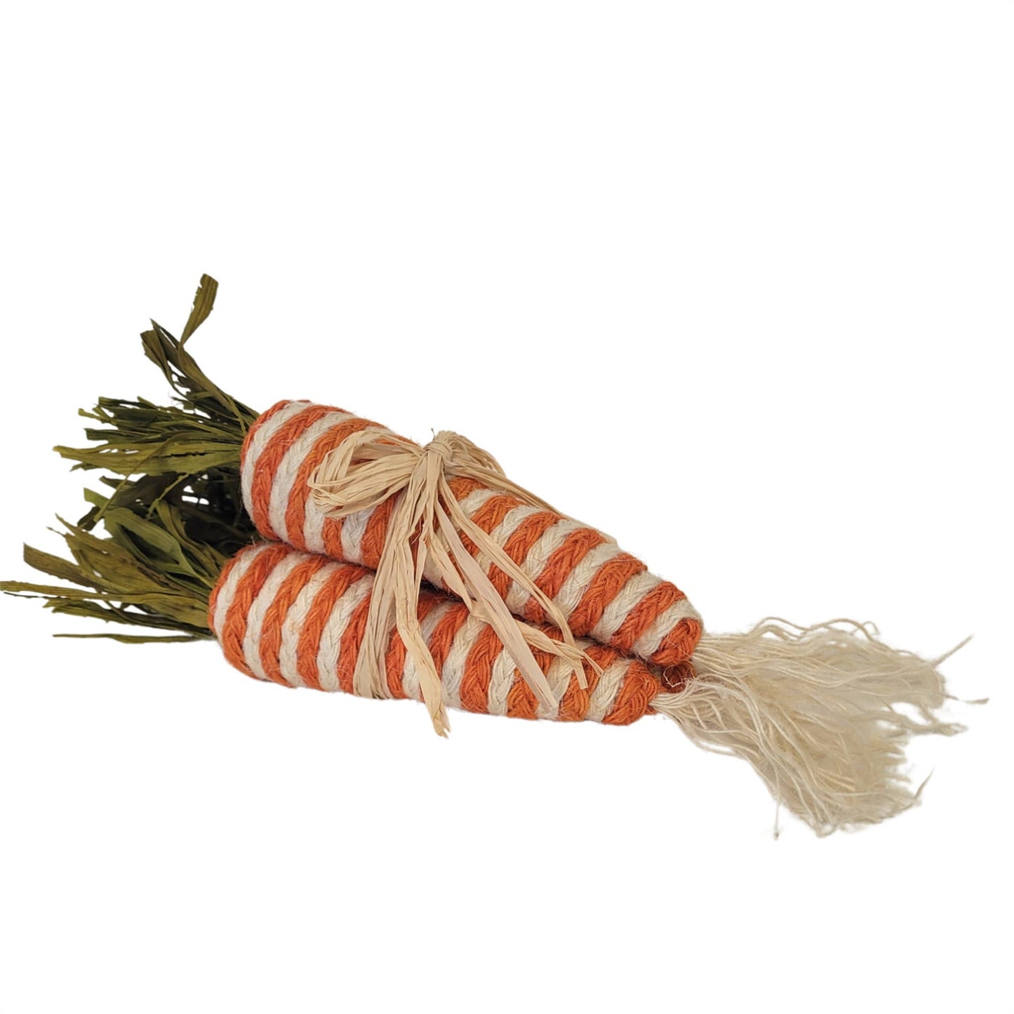 Easter Striped Braided Carrot Bundle of 3 - 8"