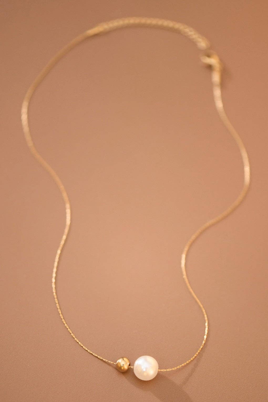 18K Gold Plated Waterproof Stainless Steel Chain Necklace - 7803