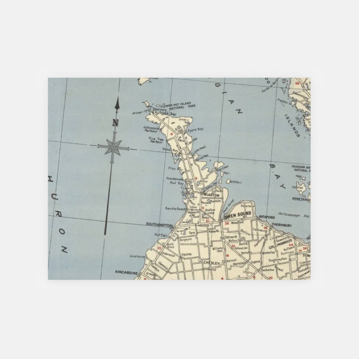 Custom Map Postcard