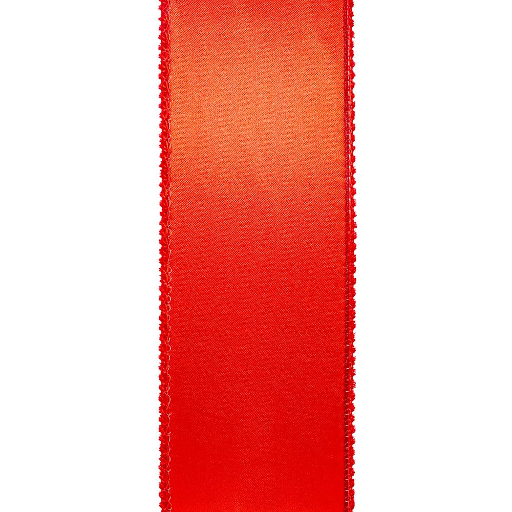 Luxe Plush Velvet, Red, 2-1/2 In, 10 Yards