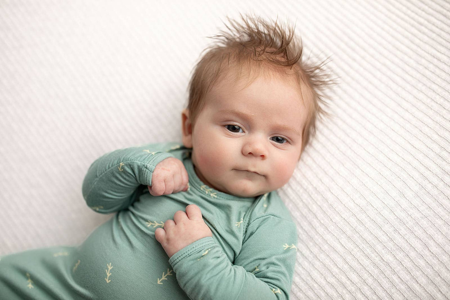 Arrow Print Knotted Newborn Baby Gown Pajamas