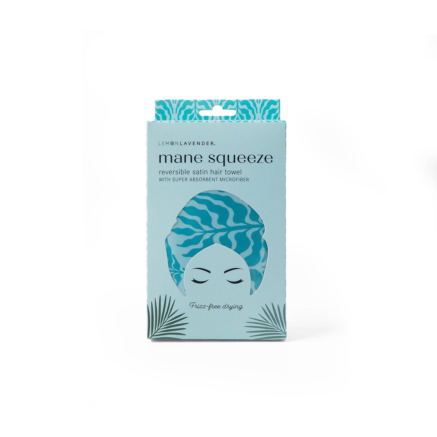 Lemon Lavender Mane Squeeze Reversible Satin Hair Towel