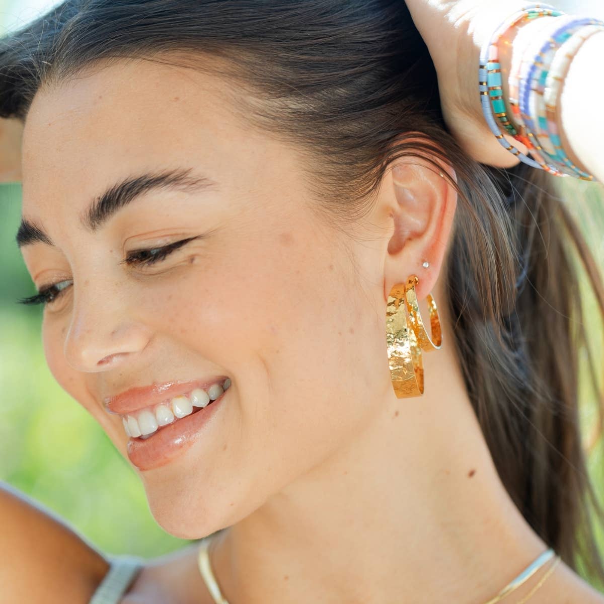 Perfectly Gilded Hoops
