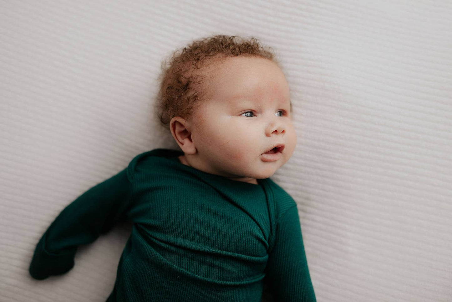 Ribbed Knotted Newborn Baby Gown Sleepwear