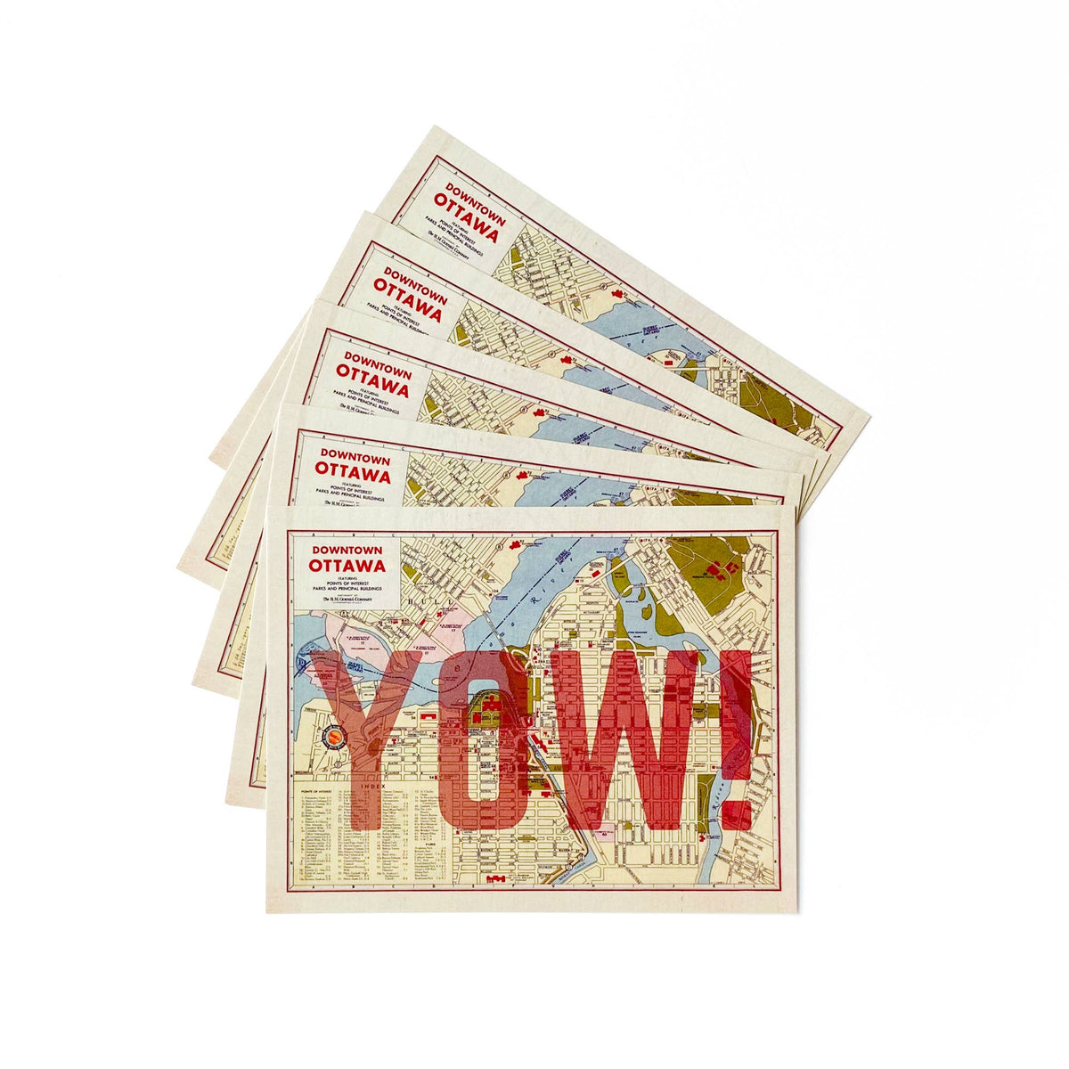 Custom Map Postcard