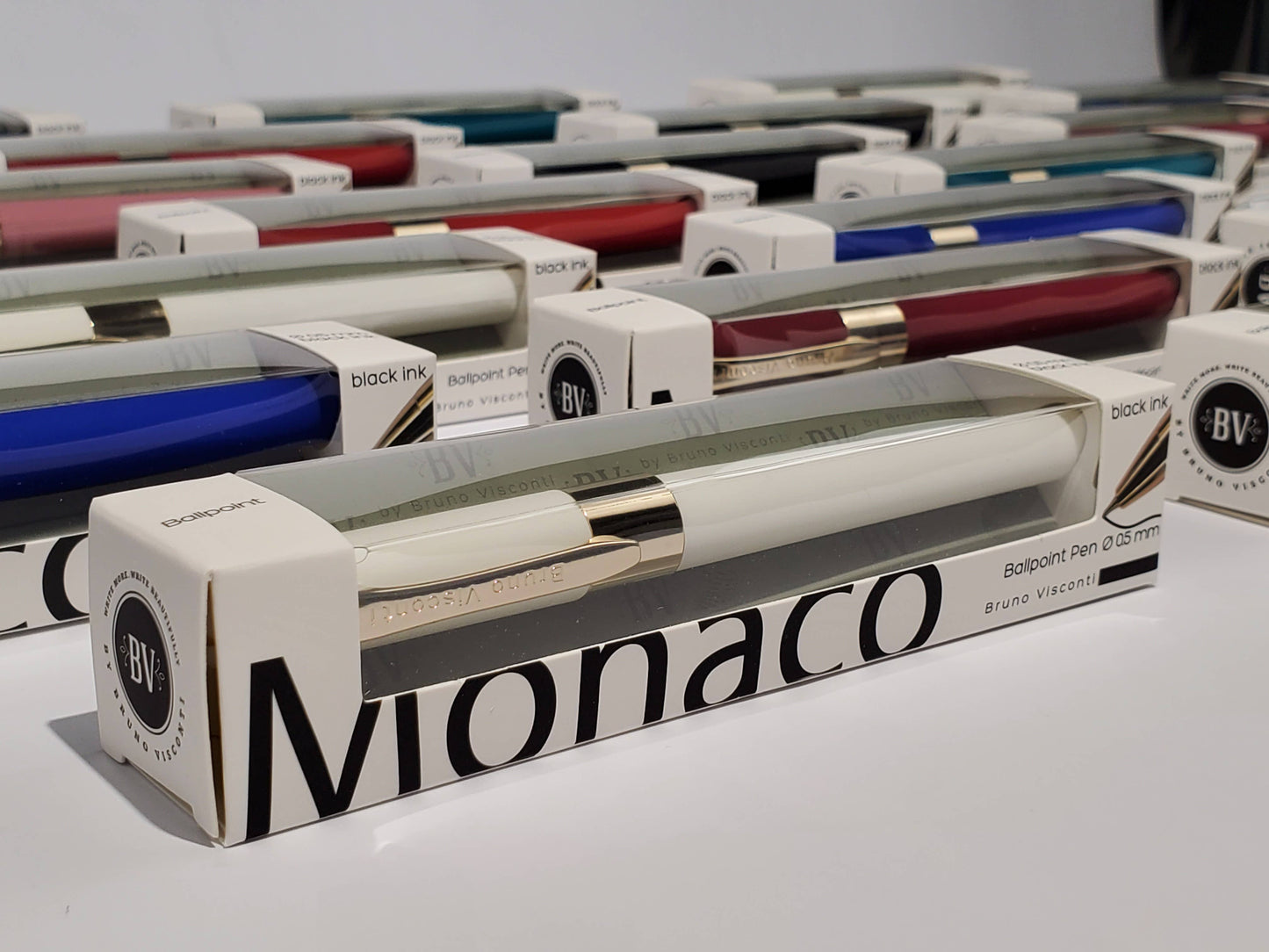Monaco Soft Touch Pen in French Blue with Gift Box