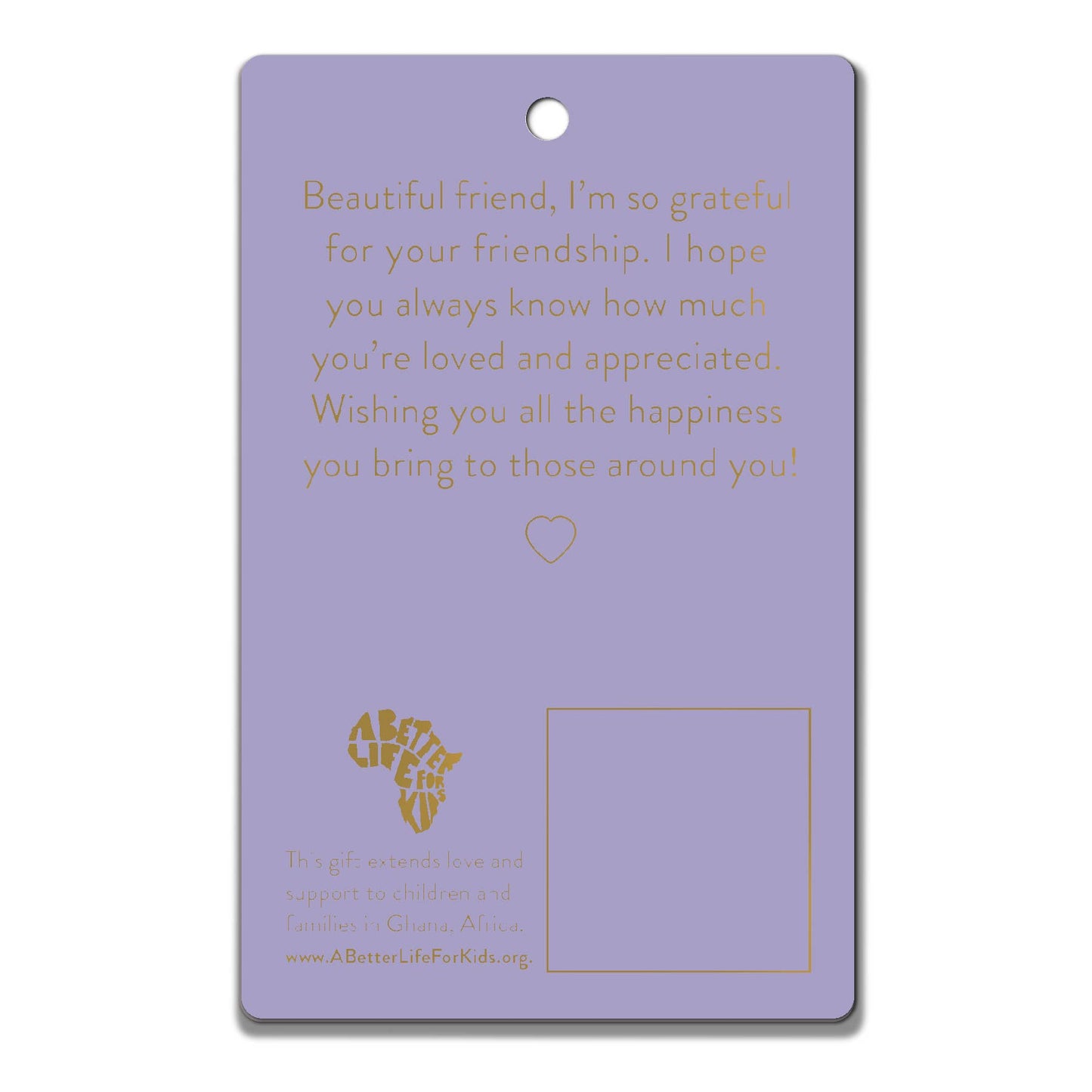 LCP-Kindness Heart Stone Card You Make The World