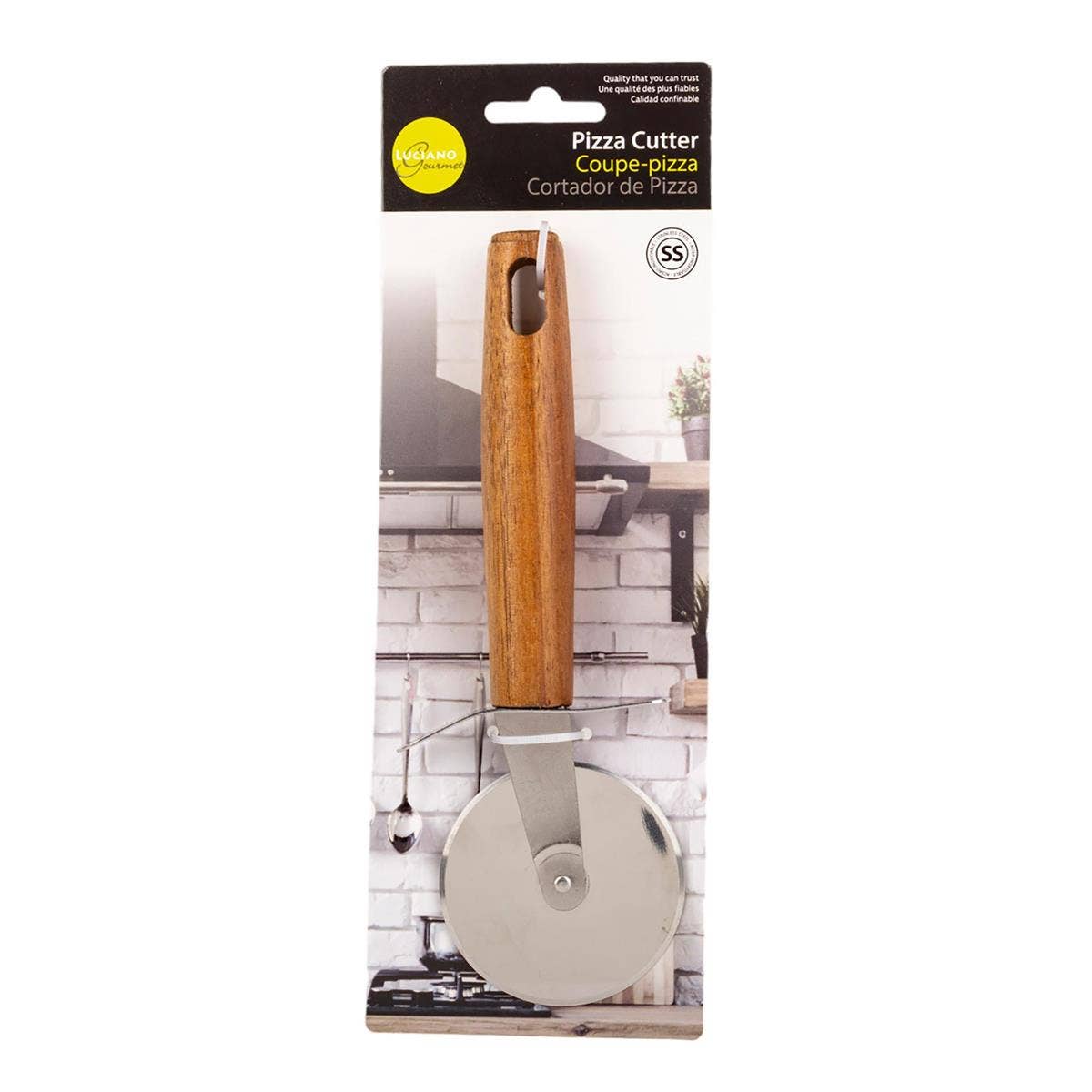 L.Gourmet SS Kitchen Utensil with Acacia Wood Handle