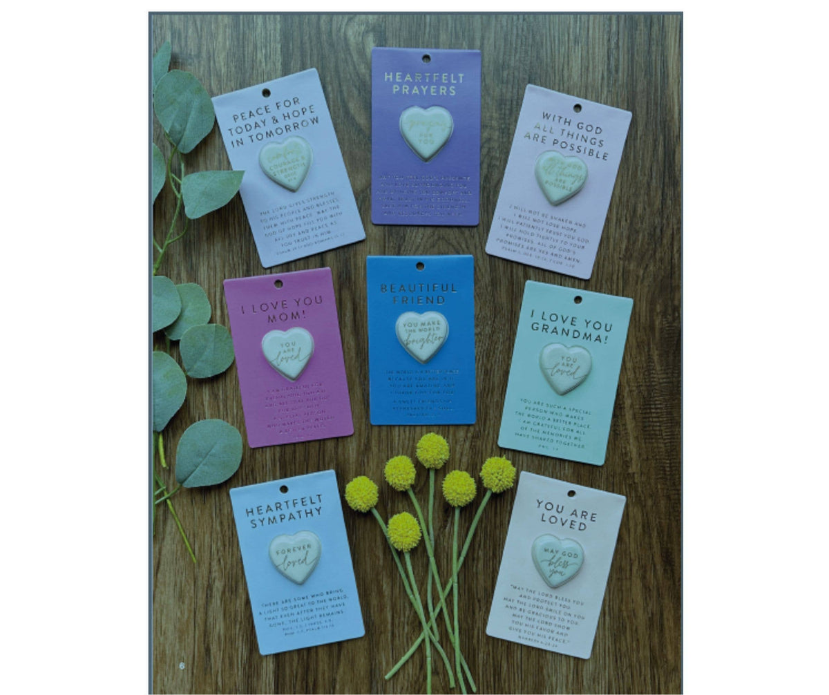 LCP Heart Stone Card Heartfelt Sympathy
