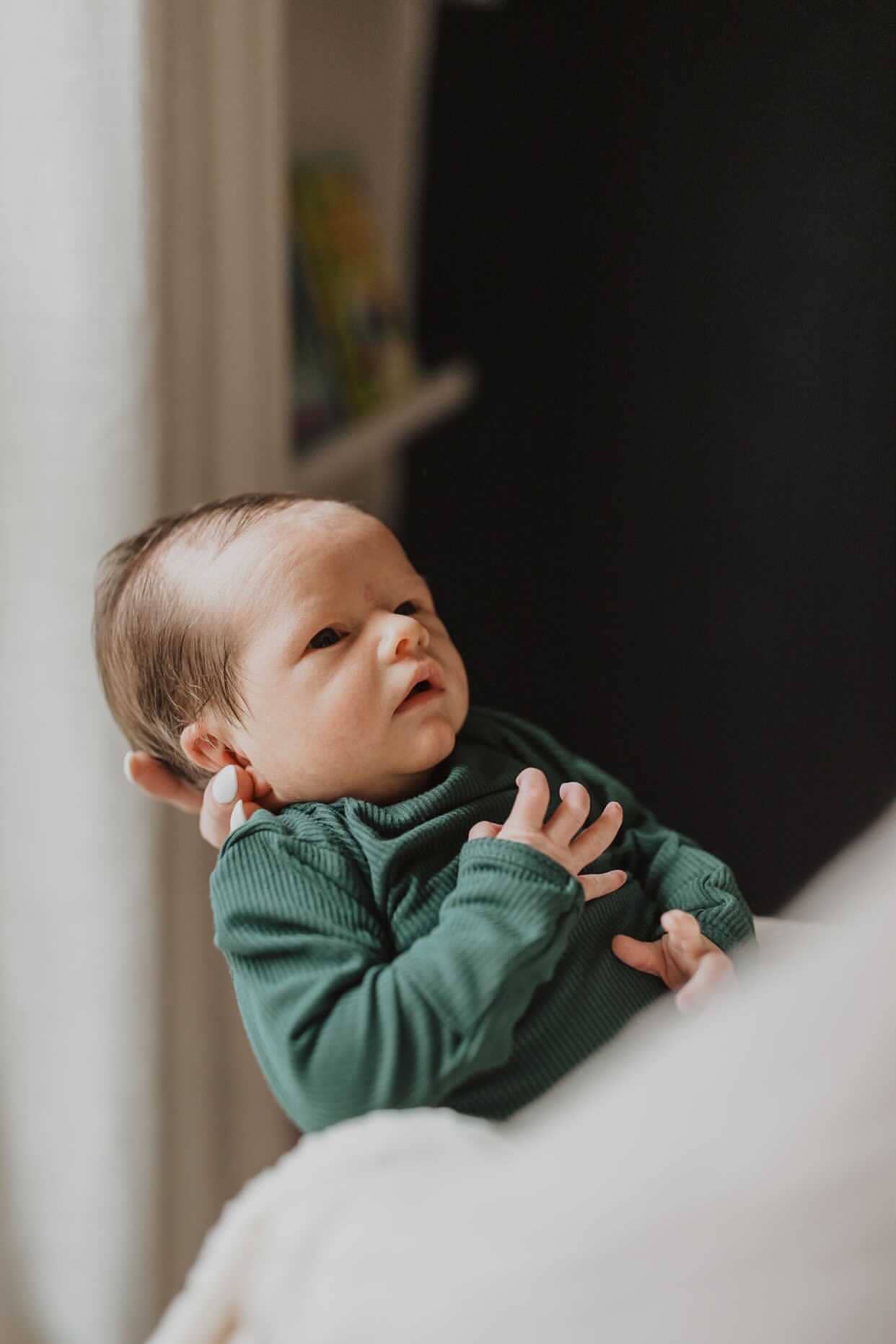 Ribbed Knotted Newborn Baby Gown Sleepwear