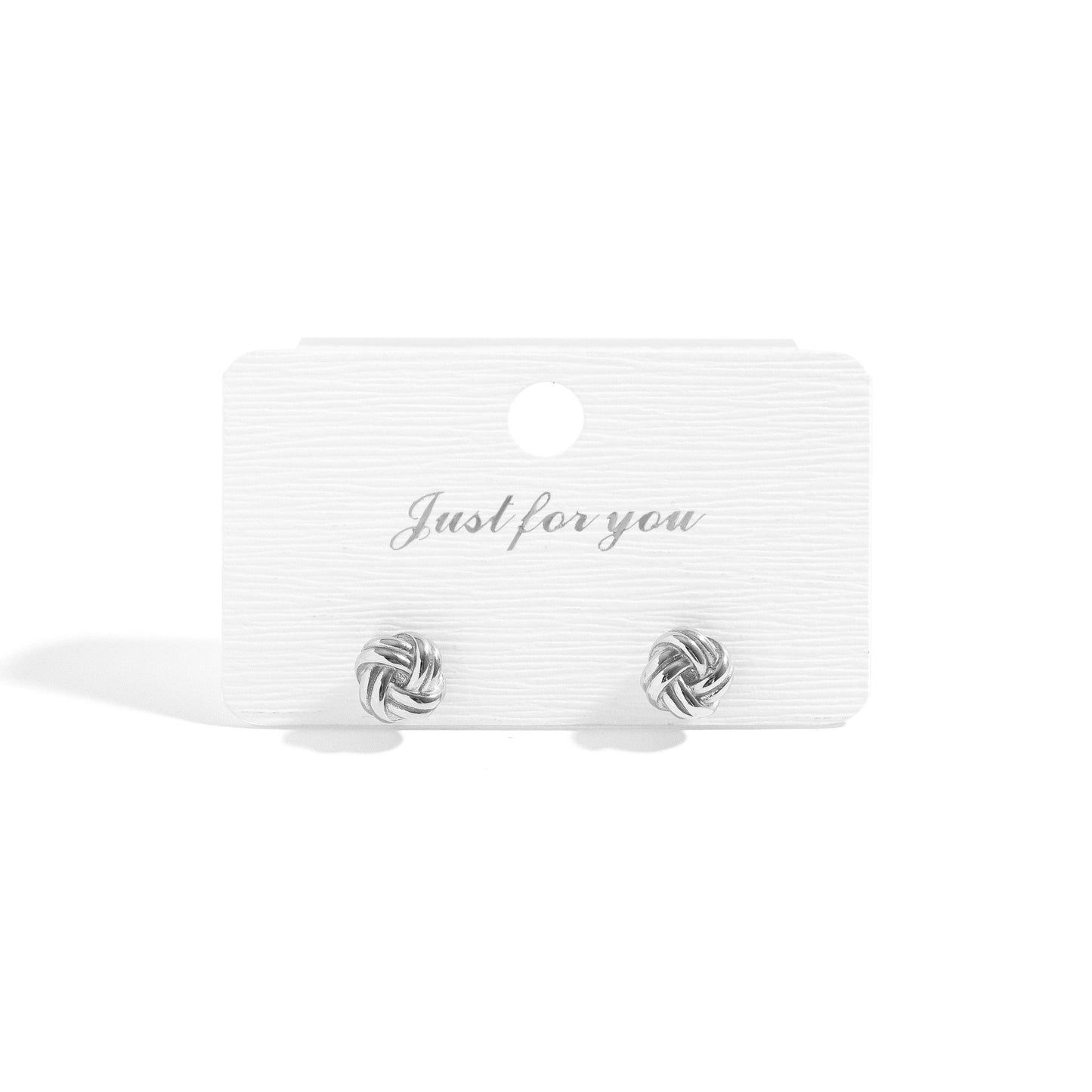 18K Gold PVD Stainless Steel Knot Stud Earrings