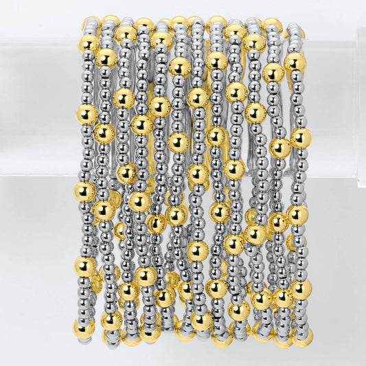 Two-Tone Stretch Bracelet 3mm/5mm