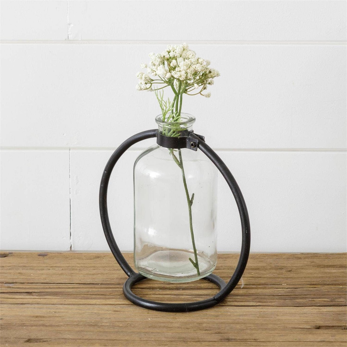 Stem Vase With Metal Stand, Sm (PC)
